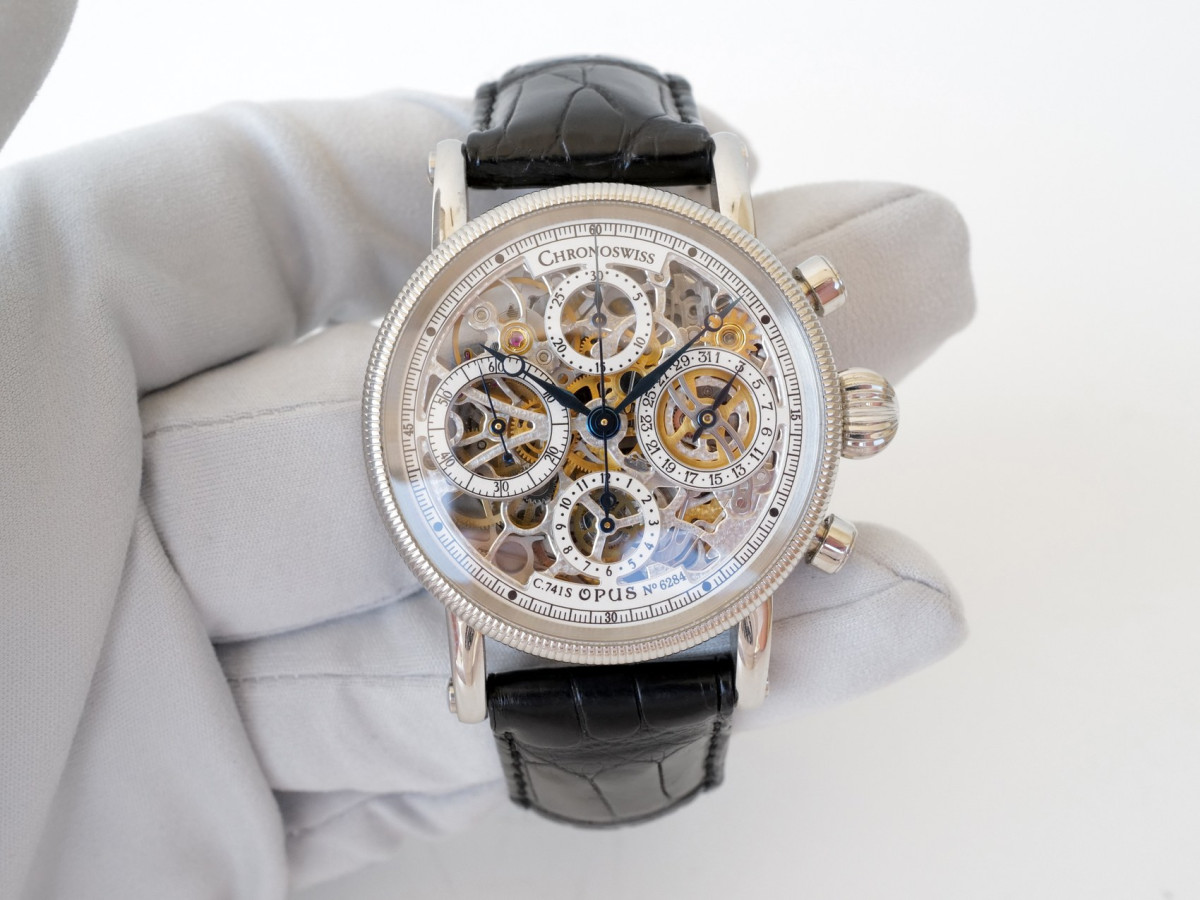 Швейцарський годинник Chronoswiss Opus Automatic Skeleton Chronograph 38