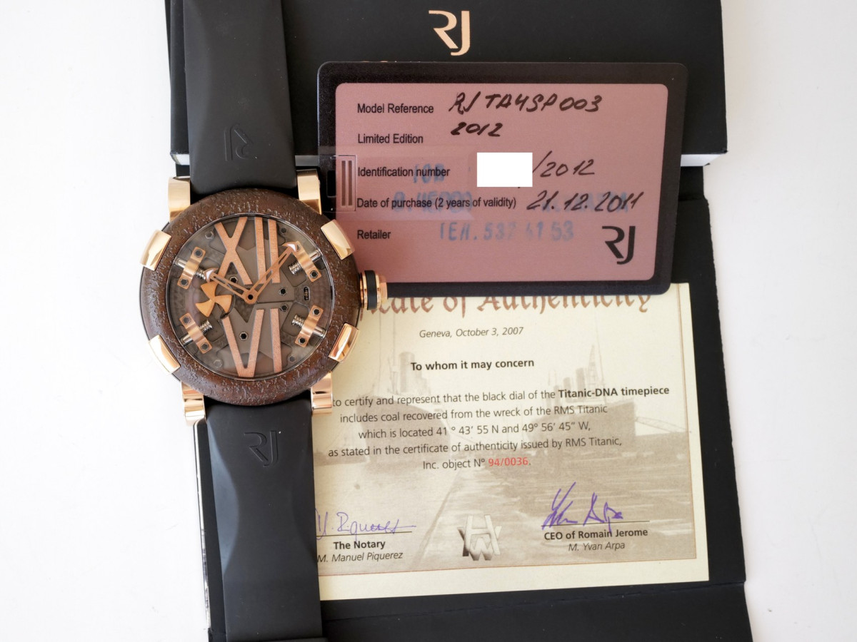 Швейцарские часы Romain Jerome Titanic-DNA Steampunk 18K Rose Gold 50