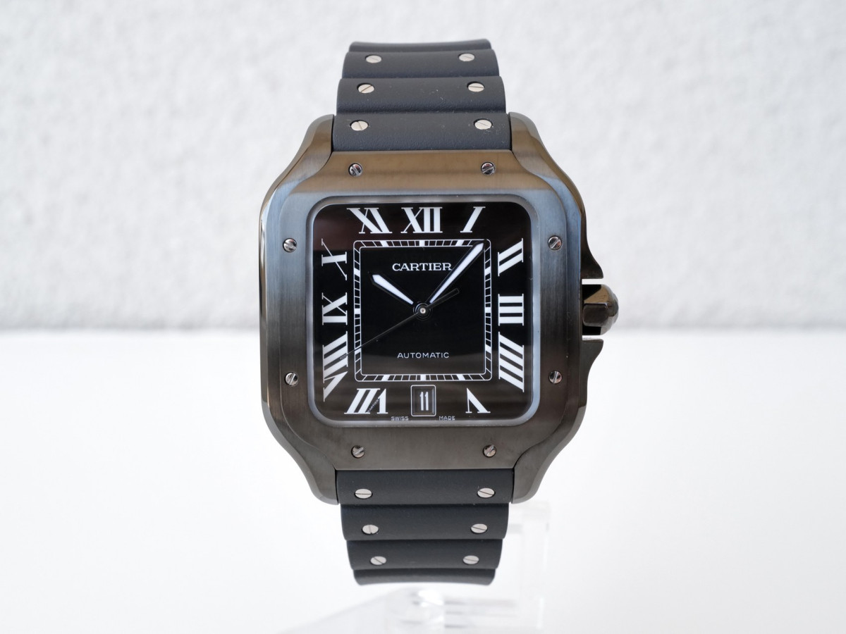 Швейцарський годинник Cartier Santos de Cartier Large Black ADLC 40