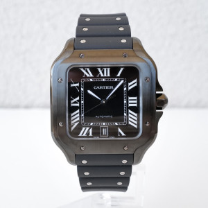 Швейцарський годинник Cartier Santos de Cartier Large Black ADLC 40