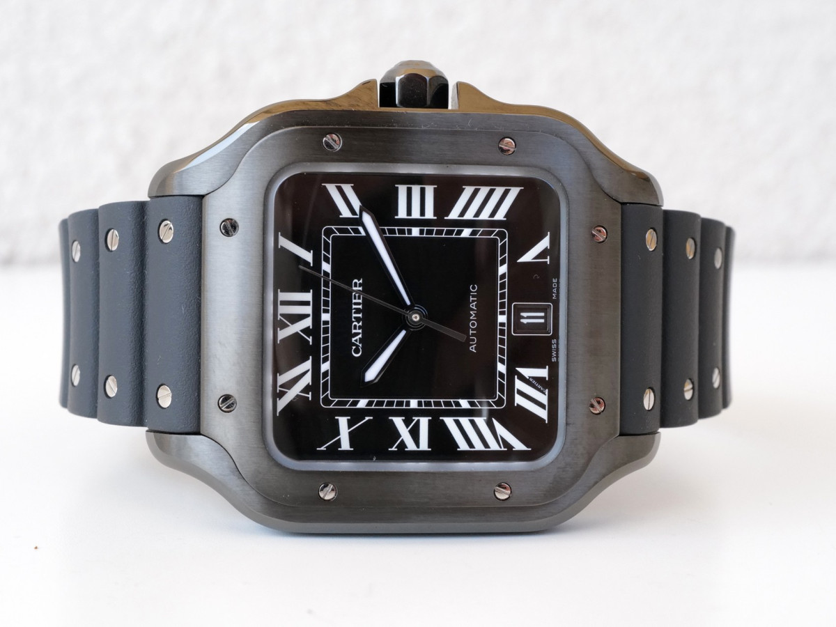 Швейцарський годинник Cartier Santos de Cartier Large Black ADLC 40