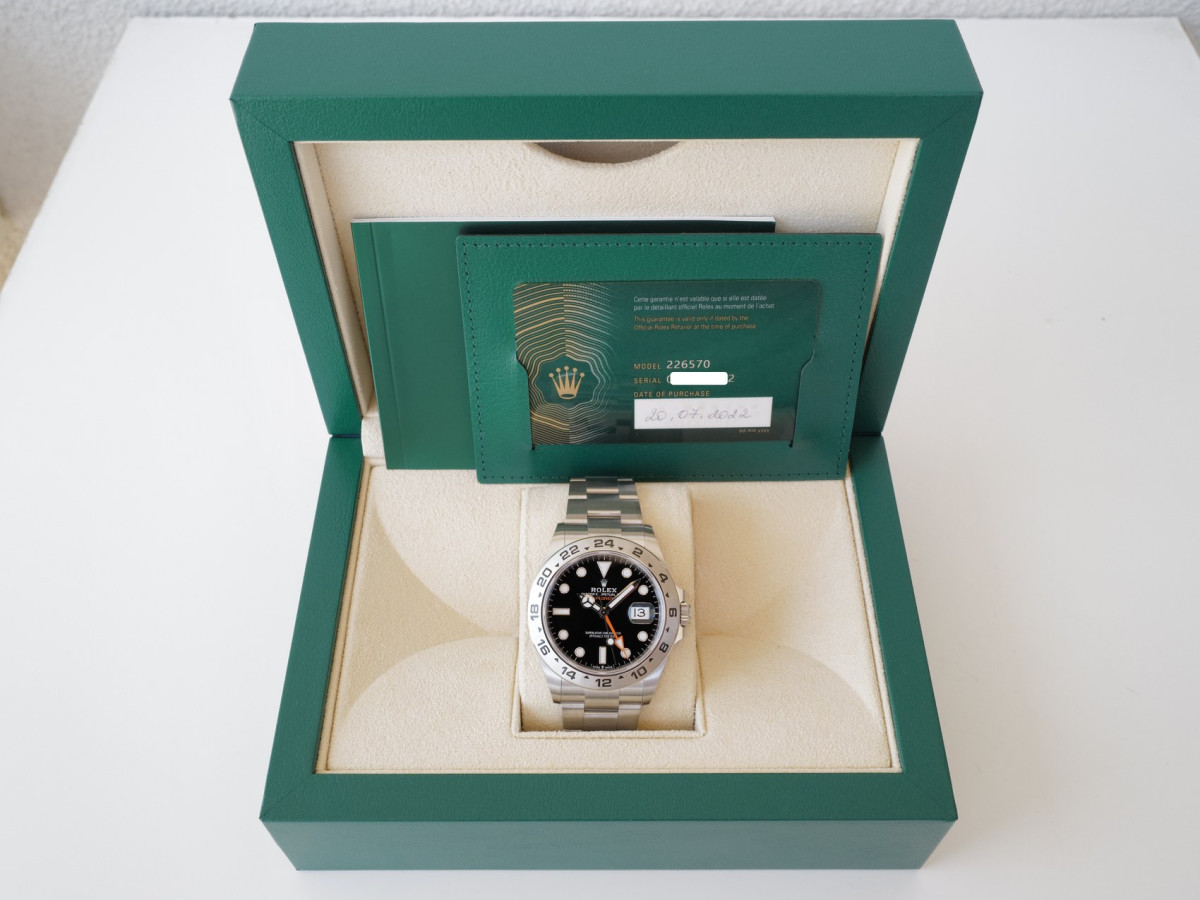 Швейцарський годинник Rolex Explorer II Oyster Black Dial GMT 42