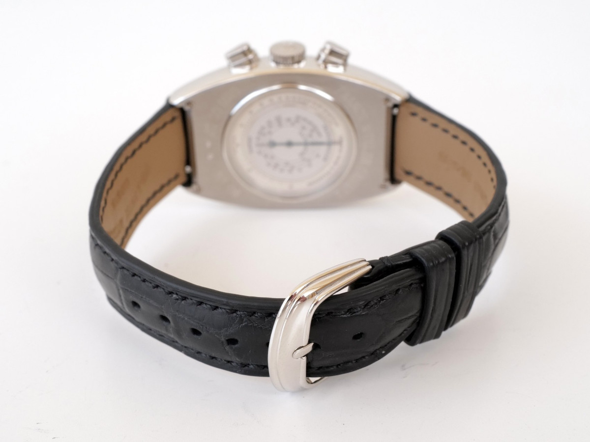 Швейцарские часы Franck Muller Curvex Double Face Chronographe Telemeter Tachymeter Pulsations Scale 950 Platinum