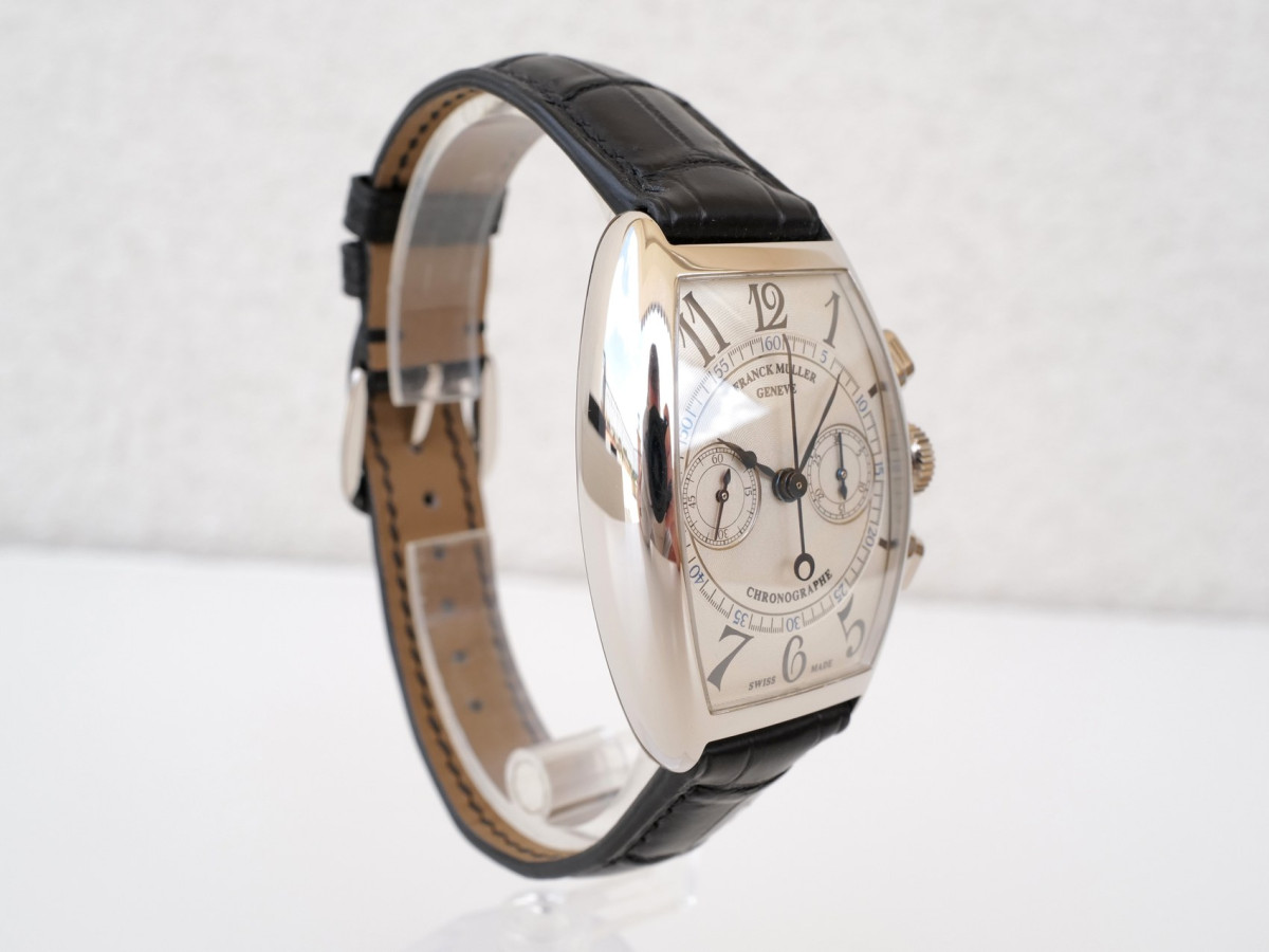 Швейцарские часы Franck Muller Curvex Double Face Chronographe Telemeter Tachymeter Pulsations Scale 950 Platinum