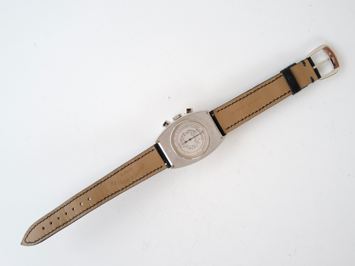 Швейцарские часы Franck Muller Curvex Double Face Chronographe Telemeter Tachymeter Pulsations Scale 950 Platinum