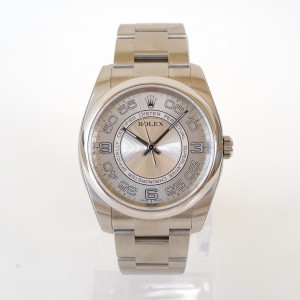 Швейцарський годинник Rolex Oyster Perpetual 36 Concentric Silver Dial