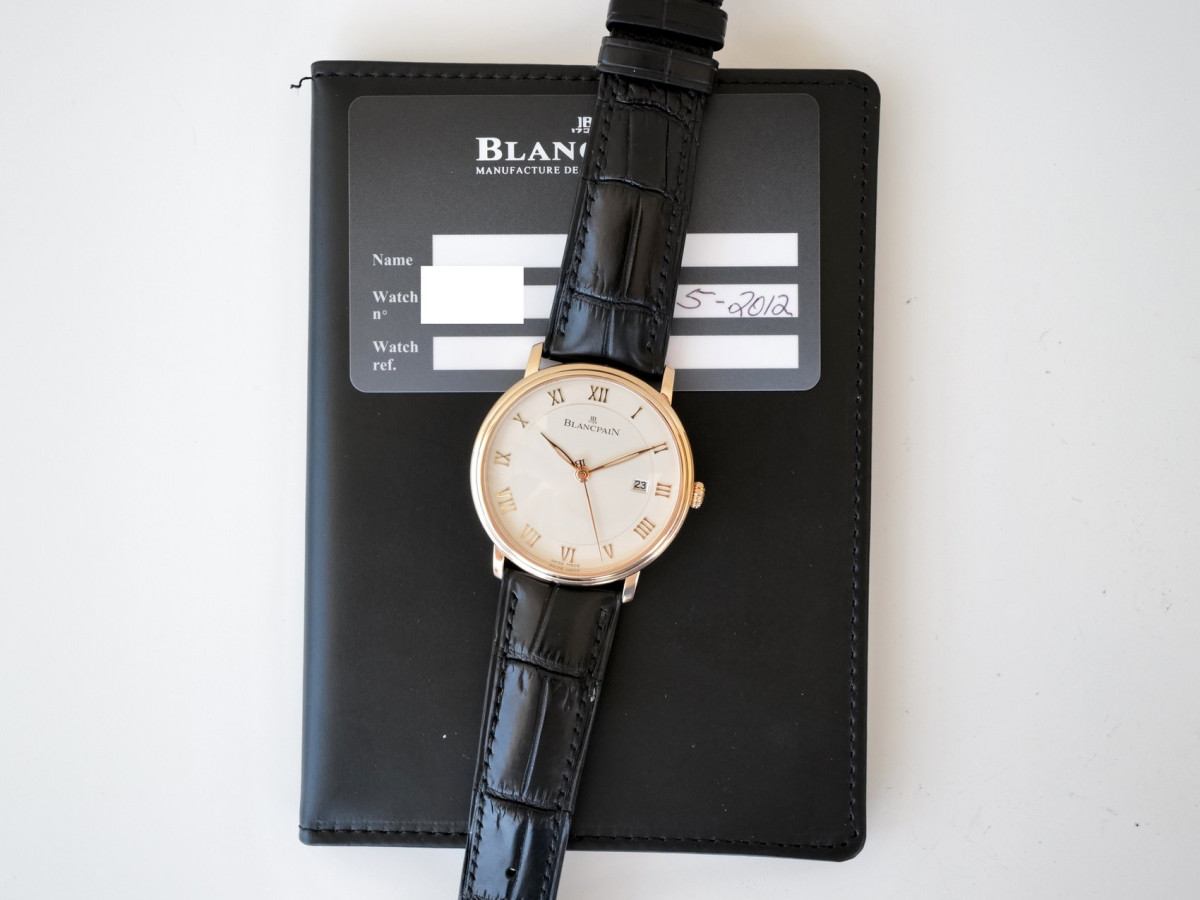 Швейцарские часы Blancpain Villeret Ultraplate Automatic 18K Rose Gold 40