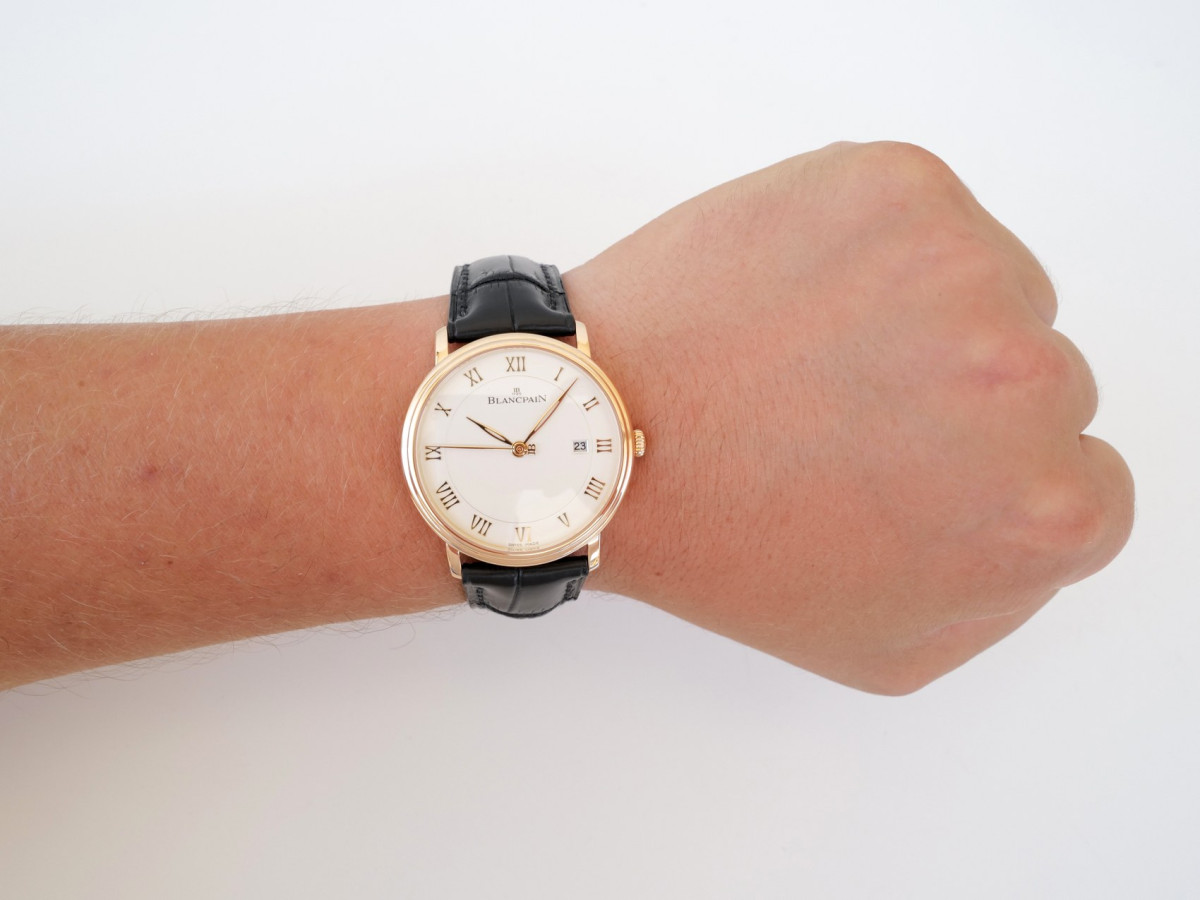 Швейцарские часы Blancpain Villeret Ultraplate Automatic 18K Rose Gold 40