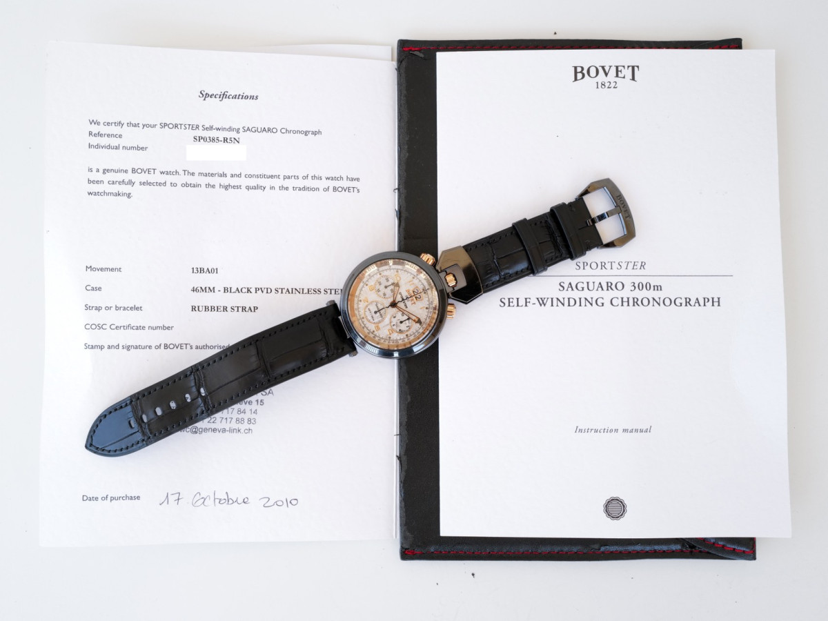 Швейцарские часы Bovet Sportster Saguaro Chronograph Meteorite Dial 46