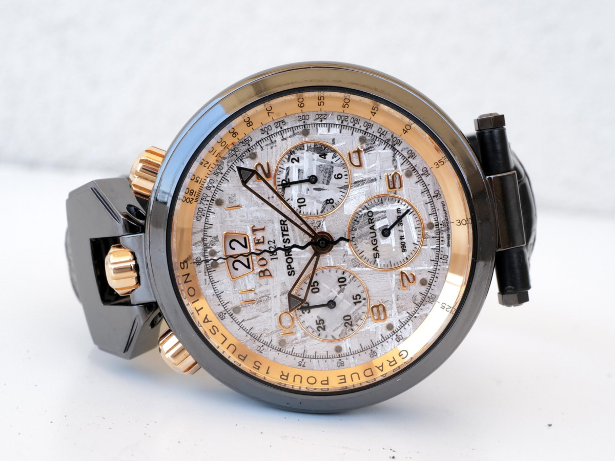 Швейцарские часы Bovet Sportster Saguaro Chronograph Meteorite Dial 46