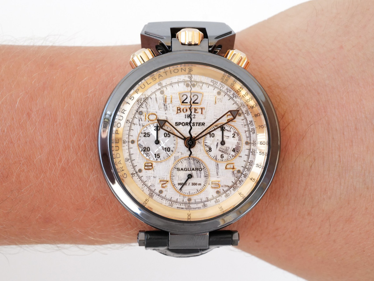 Швейцарские часы Bovet Sportster Saguaro Chronograph Meteorite Dial 46