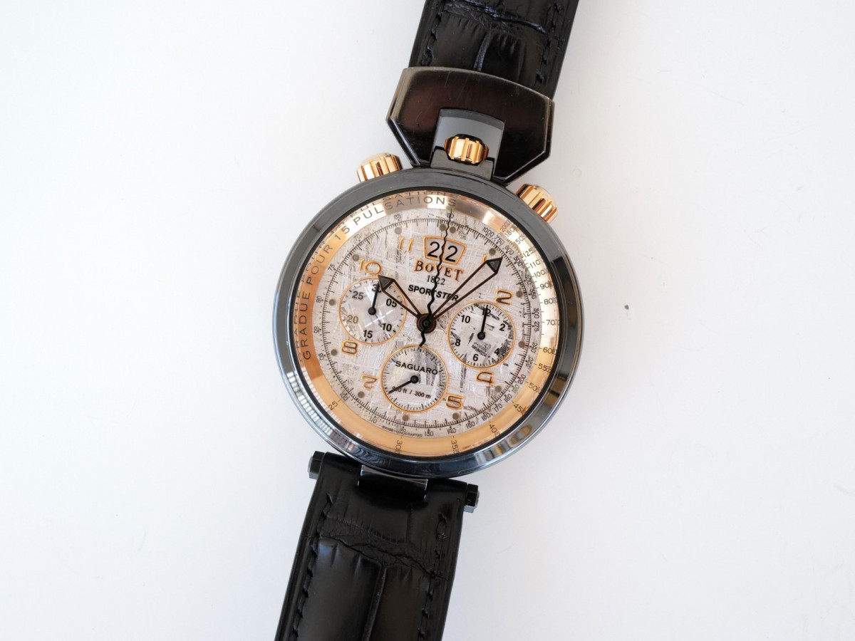 Швейцарские часы Bovet Sportster Saguaro Chronograph Meteorite Dial 46