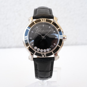 Швейцарские часы Chopard Happy Sport Diamond Black Dial Quartz Ladies 36