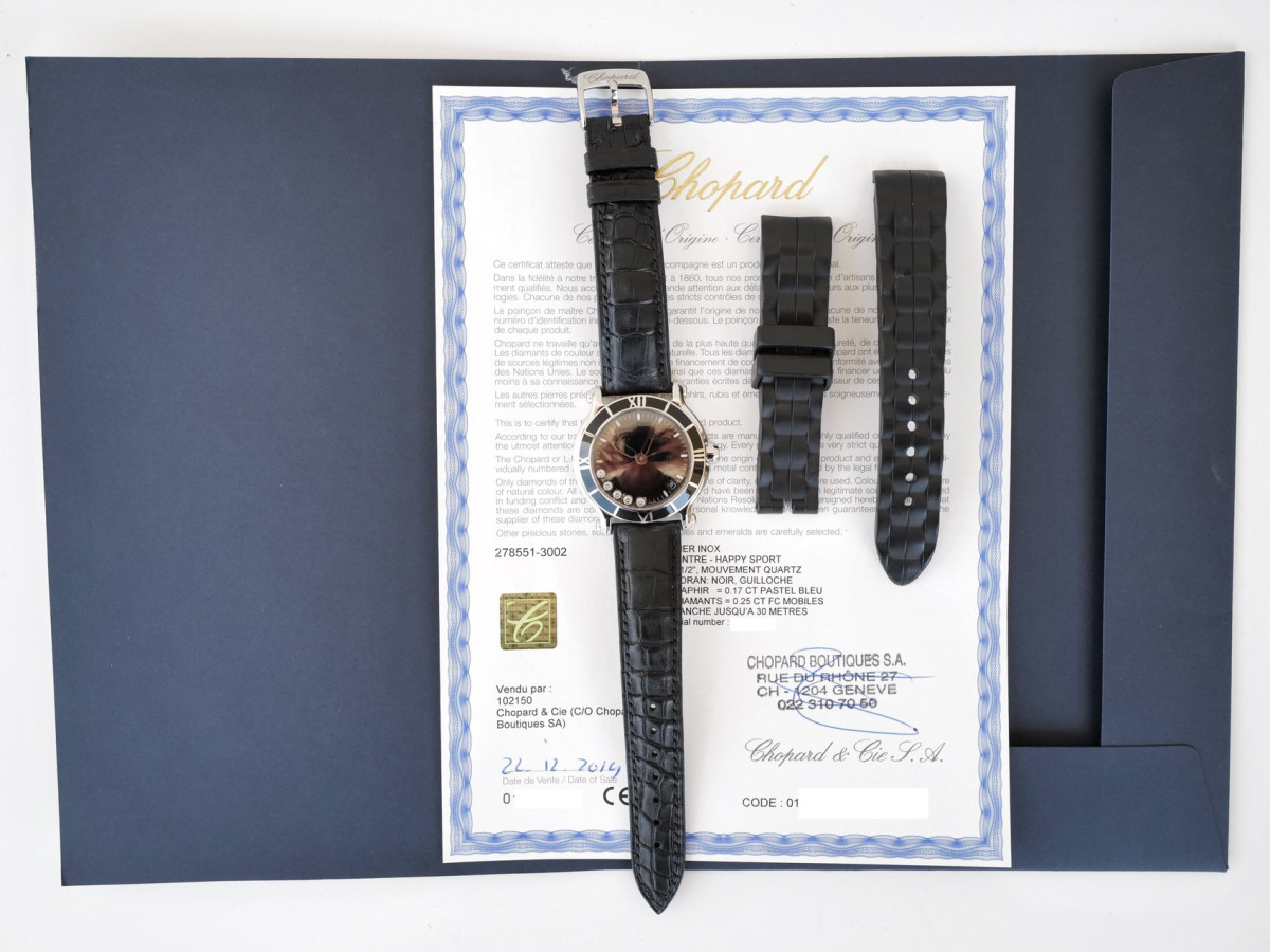 Swiss watch Chopard Happy Sport Diamond Black Dial Quartz Ladies 36
