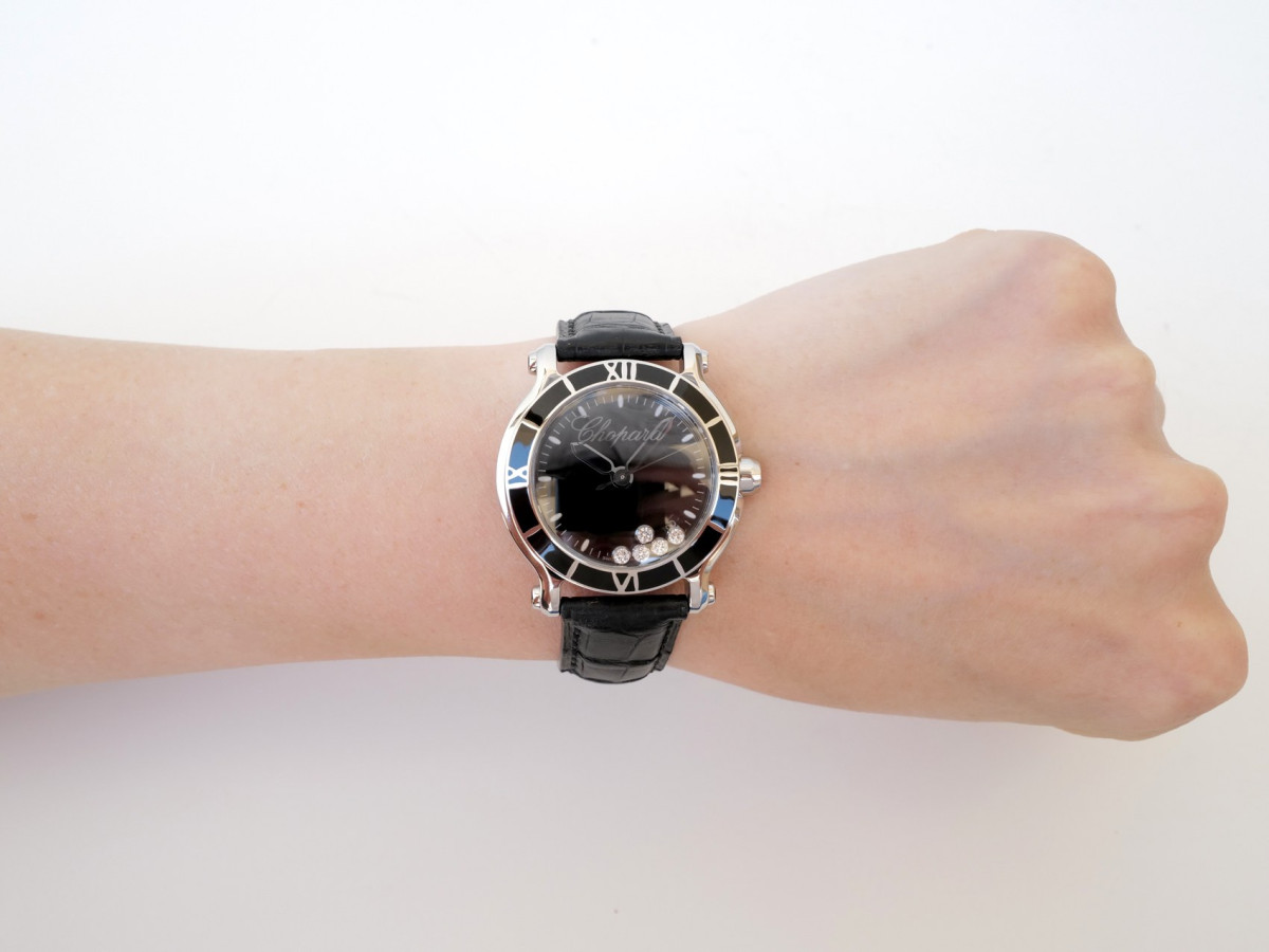 Swiss watch Chopard Happy Sport Diamond Black Dial Quartz Ladies 36