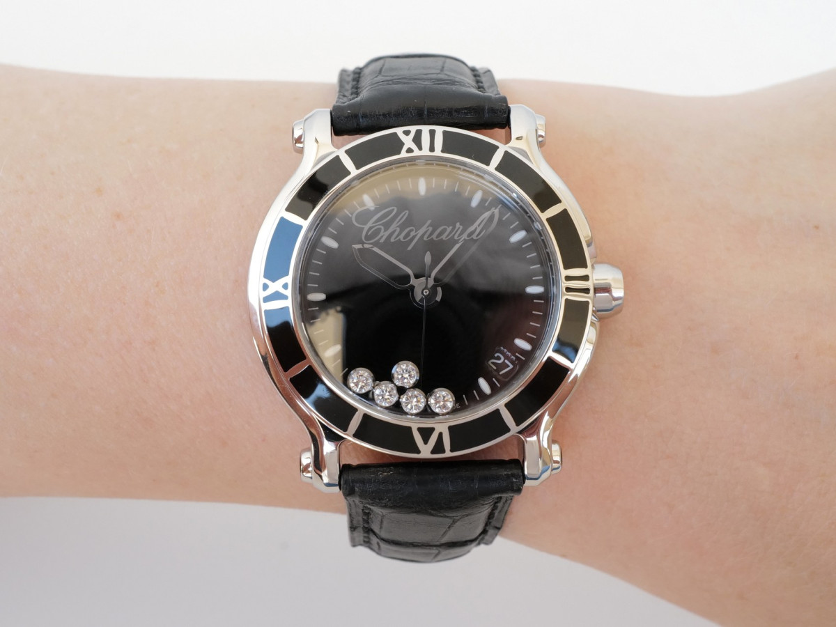 Swiss watch Chopard Happy Sport Diamond Black Dial Quartz Ladies 36
