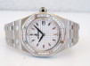 Швейцарские часы Audemars Piguet Royal Oak Lady Steel Bracelet Factory Diamond Silver Dial 33