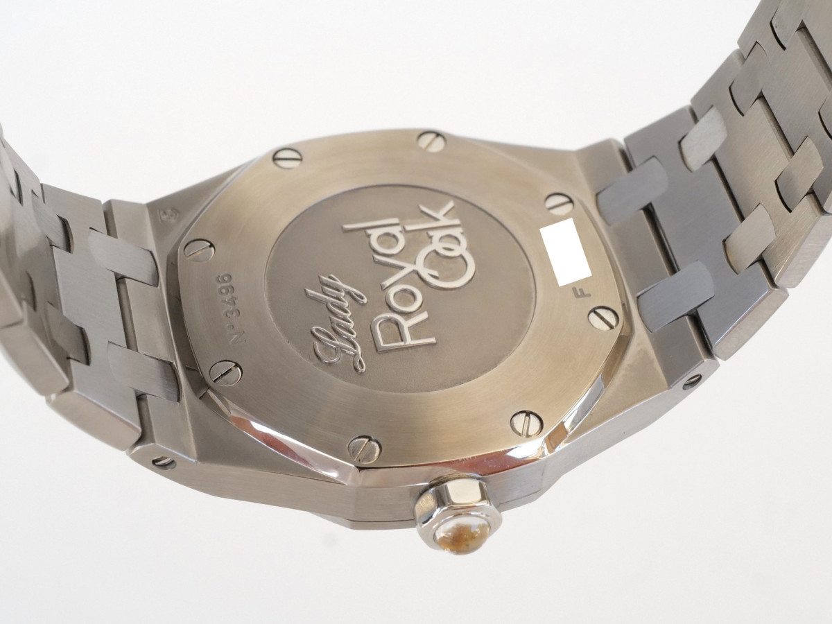 Швейцарские часы Audemars Piguet Royal Oak Lady Steel Bracelet Factory Diamond Silver Dial 33