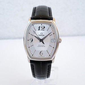 Швейцарские часы Omega De Ville Prestige Tonneau Automatic Silver Dial