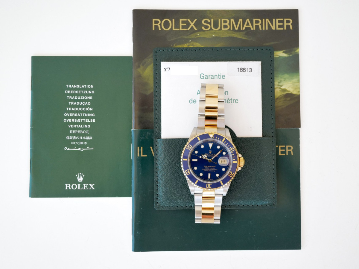 Швейцарские часы Rolex Submariner Date Blue Dial Steel 18K Yellow Gold 40