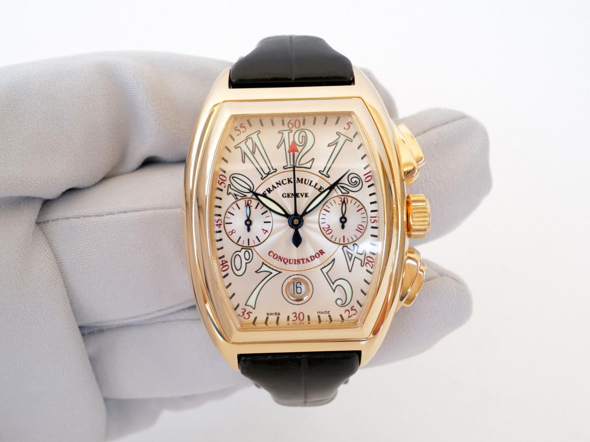 Швейцарские часы Franck Muller Conquistador 18K Rose Gold Chronograph