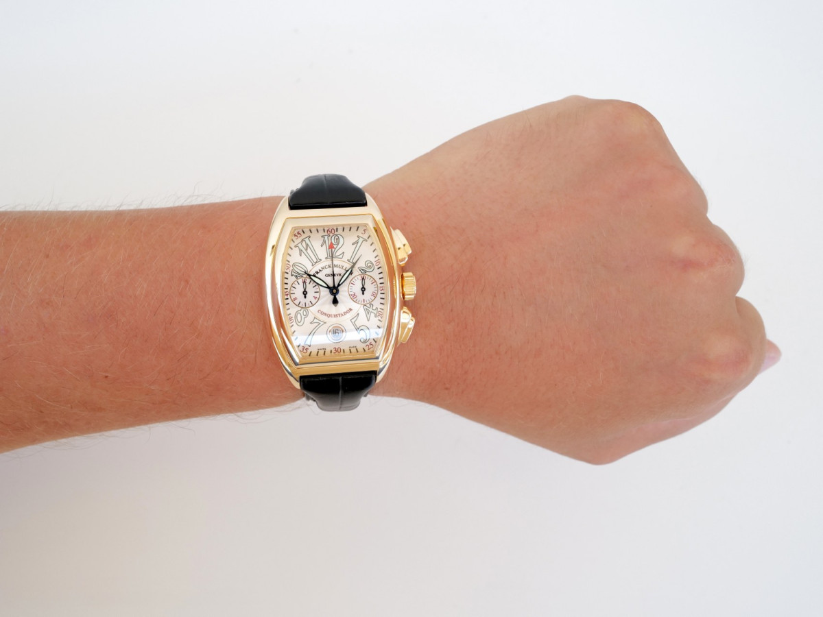 Швейцарские часы Franck Muller Conquistador 18K Rose Gold Chronograph