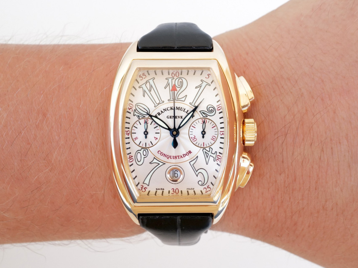 Швейцарские часы Franck Muller Conquistador 18K Rose Gold Chronograph