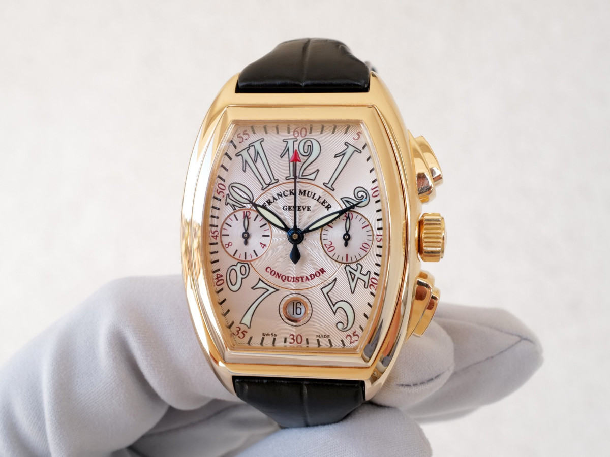 Швейцарские часы Franck Muller Conquistador 18K Rose Gold Chronograph