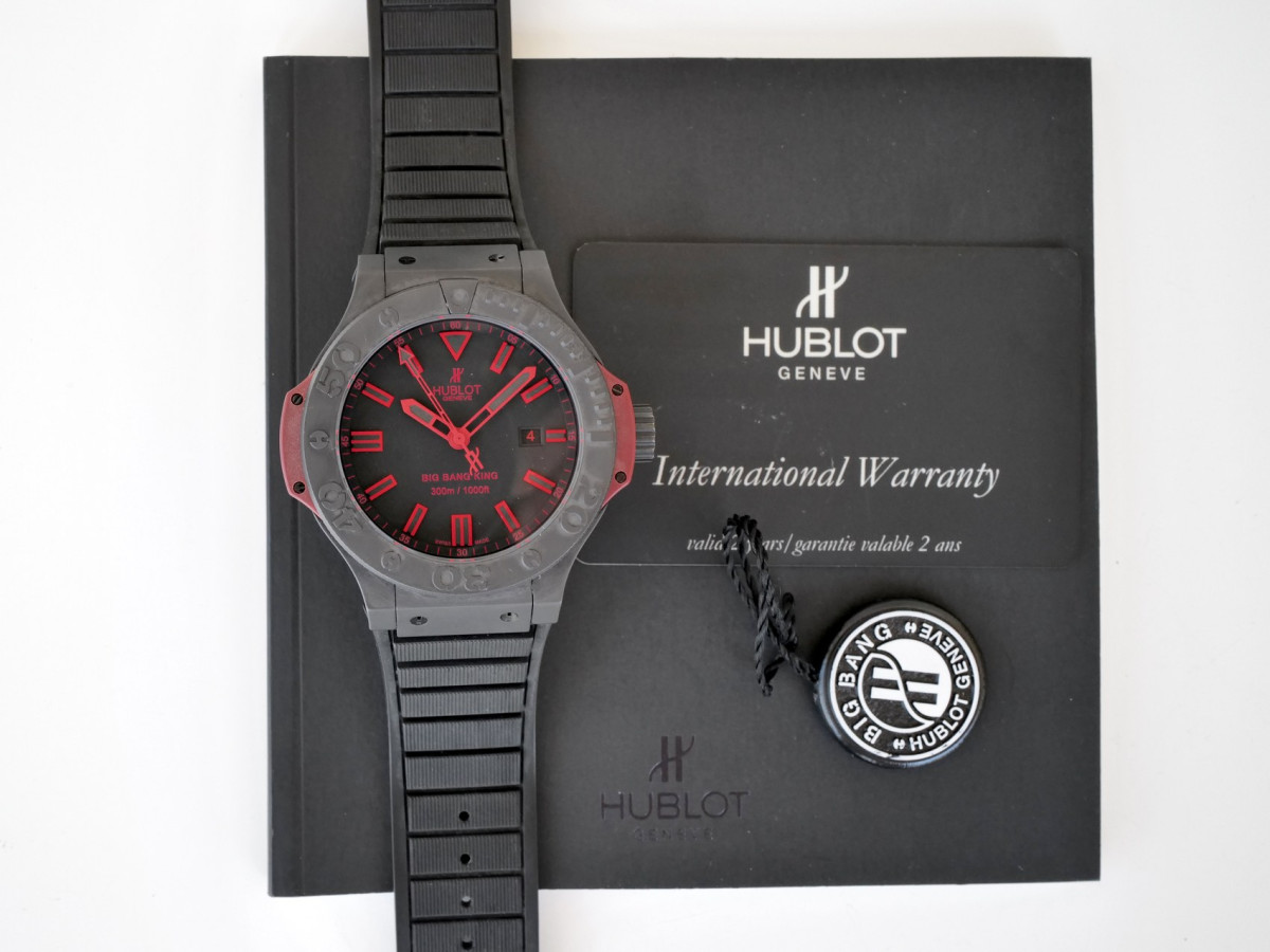 Швейцарские часы Hublot Big Bang King All Black Red Limited Edition 48