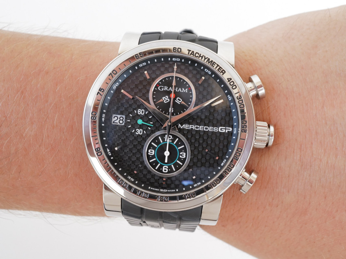 Swiss watch Graham Mercedes GP Petronas Mercedes GP Silverstone Carbon Fiber Dial 48