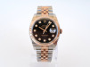 Швейцарський годинник Rolex Datejust 36 Jubilee Steel 18K Rose Gold Black Diamond Dial