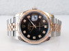 Швейцарський годинник Rolex Datejust 36 Jubilee Steel 18K Rose Gold Black Diamond Dial