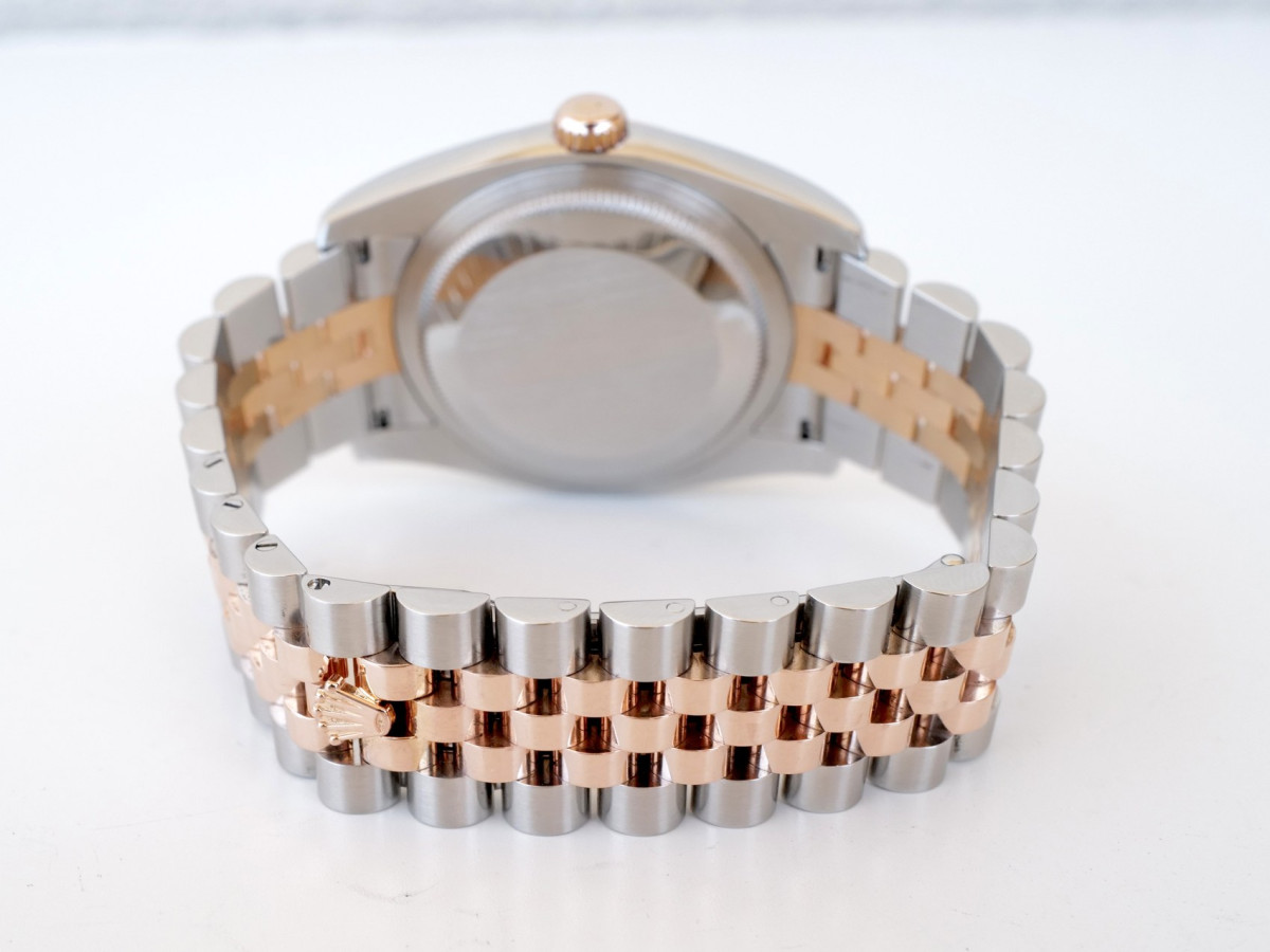 Швейцарський годинник Rolex Datejust 36 Jubilee Steel 18K Rose Gold Black Diamond Dial