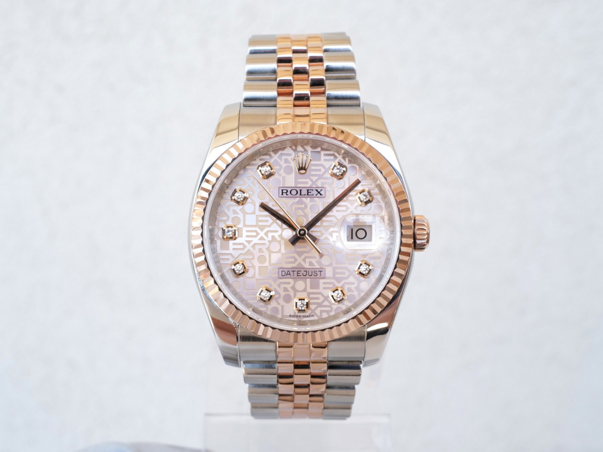 Швейцарський годинник Rolex Datejust 36 Jubilee Steel 18K Rose Gold Pink Computer Diamond Dial