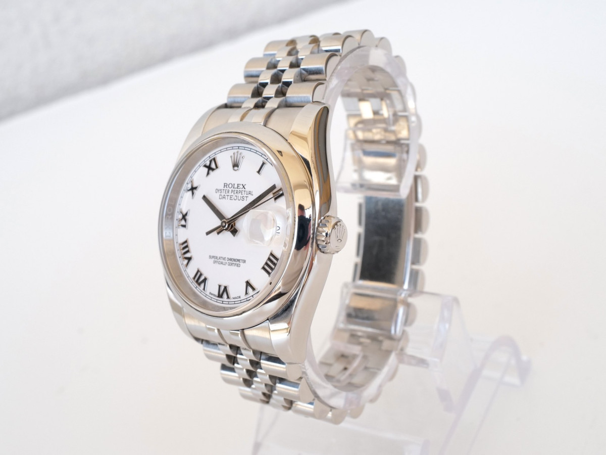 Швейцарський годинник Rolex Datejust 36 Jubilee Steel White Roman Dial