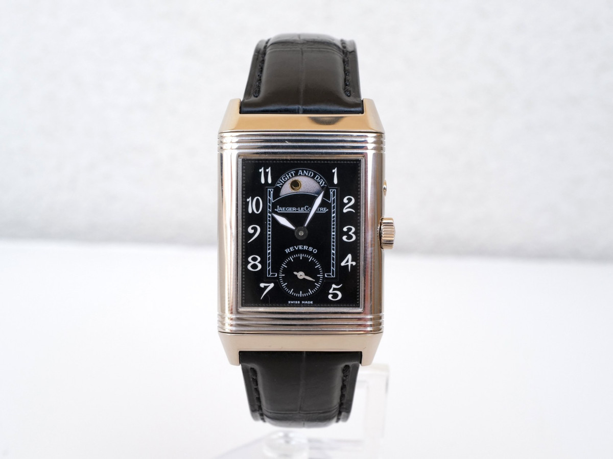 Швейцарские часы Jaeger-LeCoultre Reverso Duoface Night Day 18K White Gold