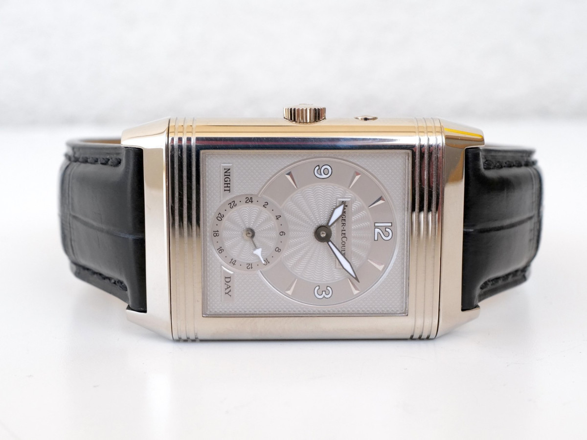 Швейцарские часы Jaeger-LeCoultre Reverso Duoface Night Day 18K White Gold