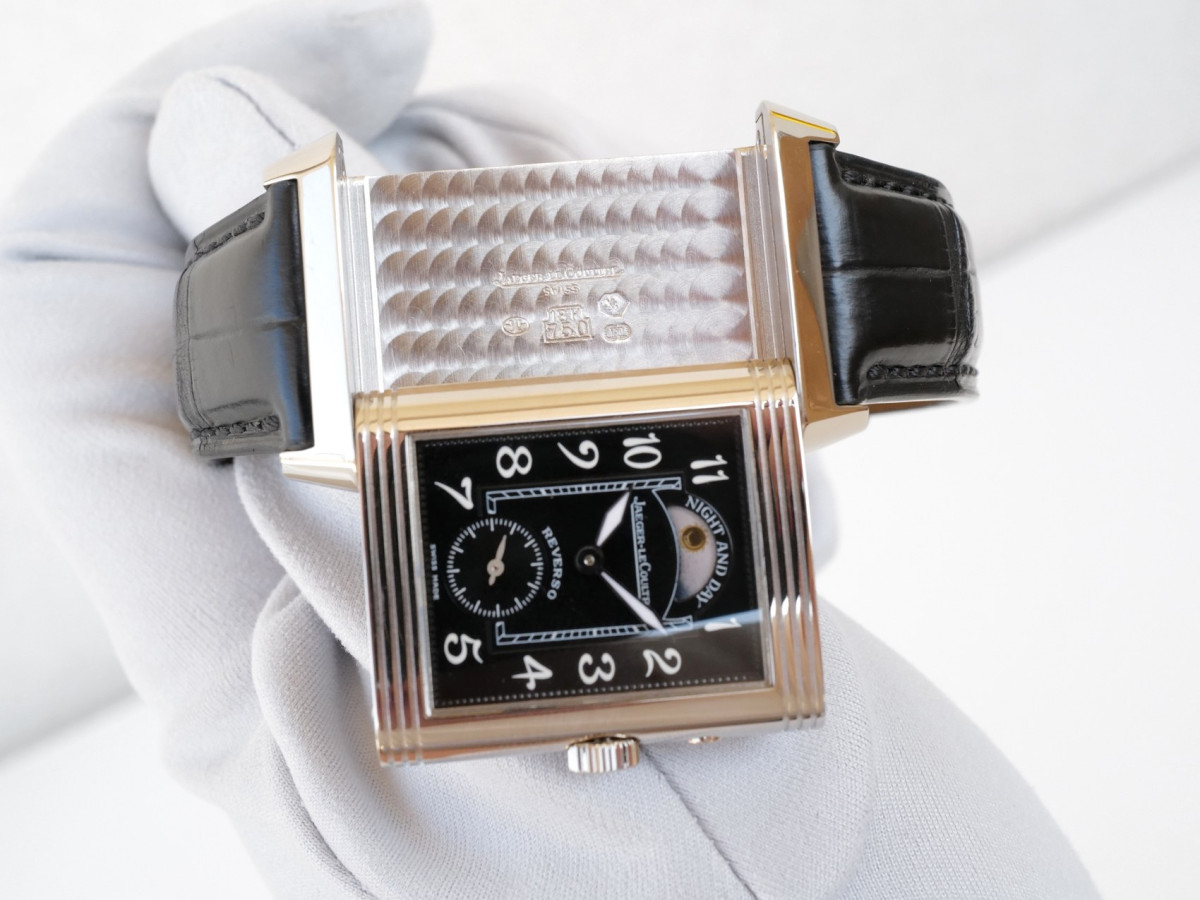Швейцарские часы Jaeger-LeCoultre Reverso Duoface Night Day 18K White Gold