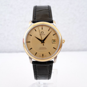 Швейцарские часы Omega De Ville Prestige Automatic Steel 18K Yellow Gold 35