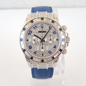 Швейцарський годинник Rolex Daytona Cosmograph 18K White Gold Custom