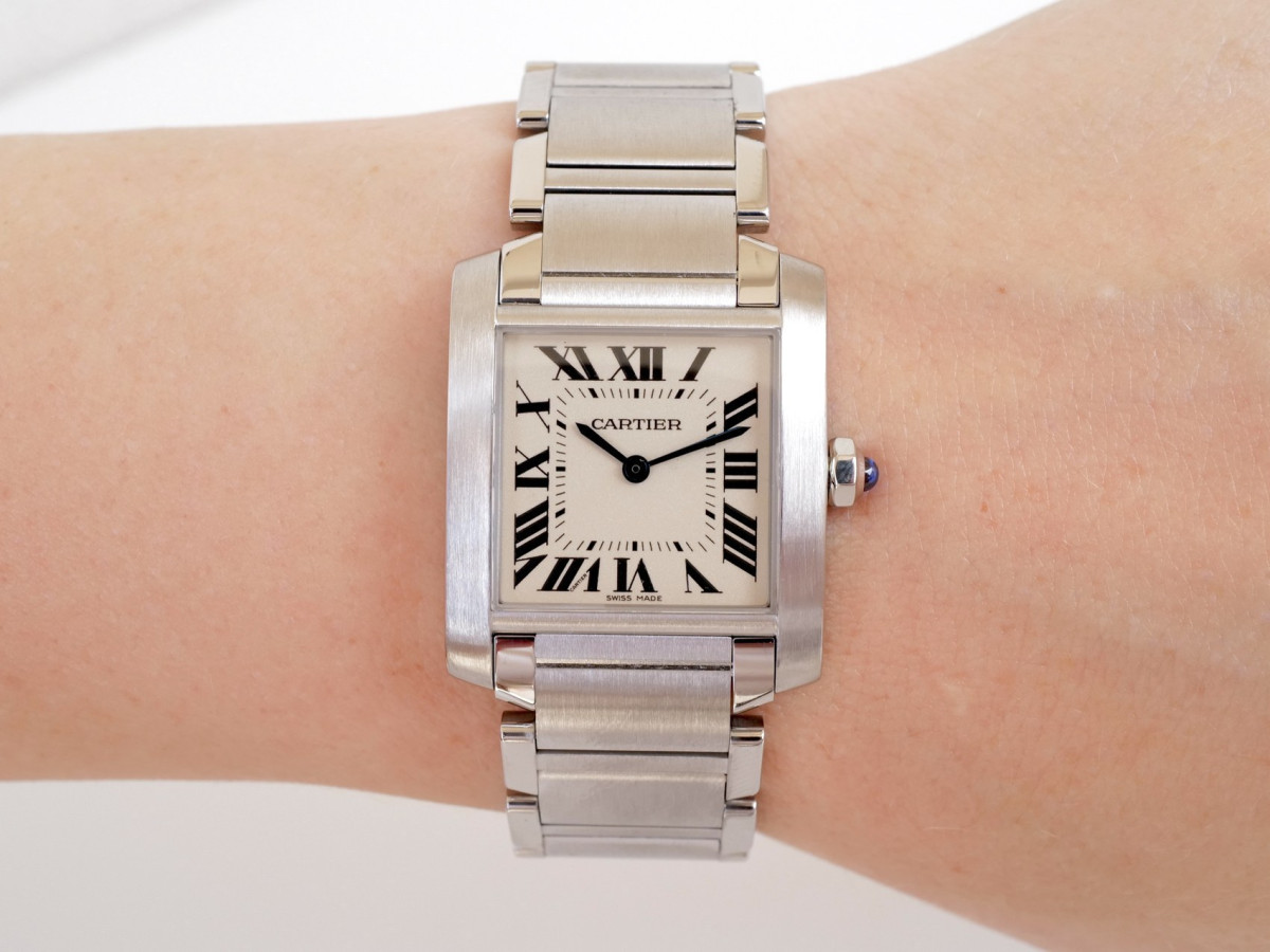 Швейцарський годинник Cartier Tank Francaise Quartz Medium