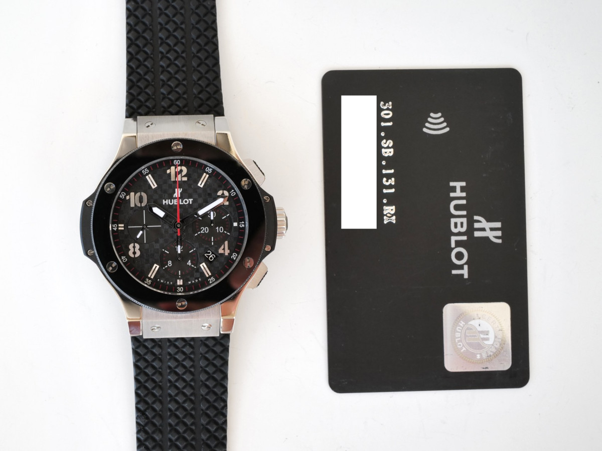Швейцарские часы Hublot Big Bang 44 Chronograph Steel Ceramic Carbon Dial