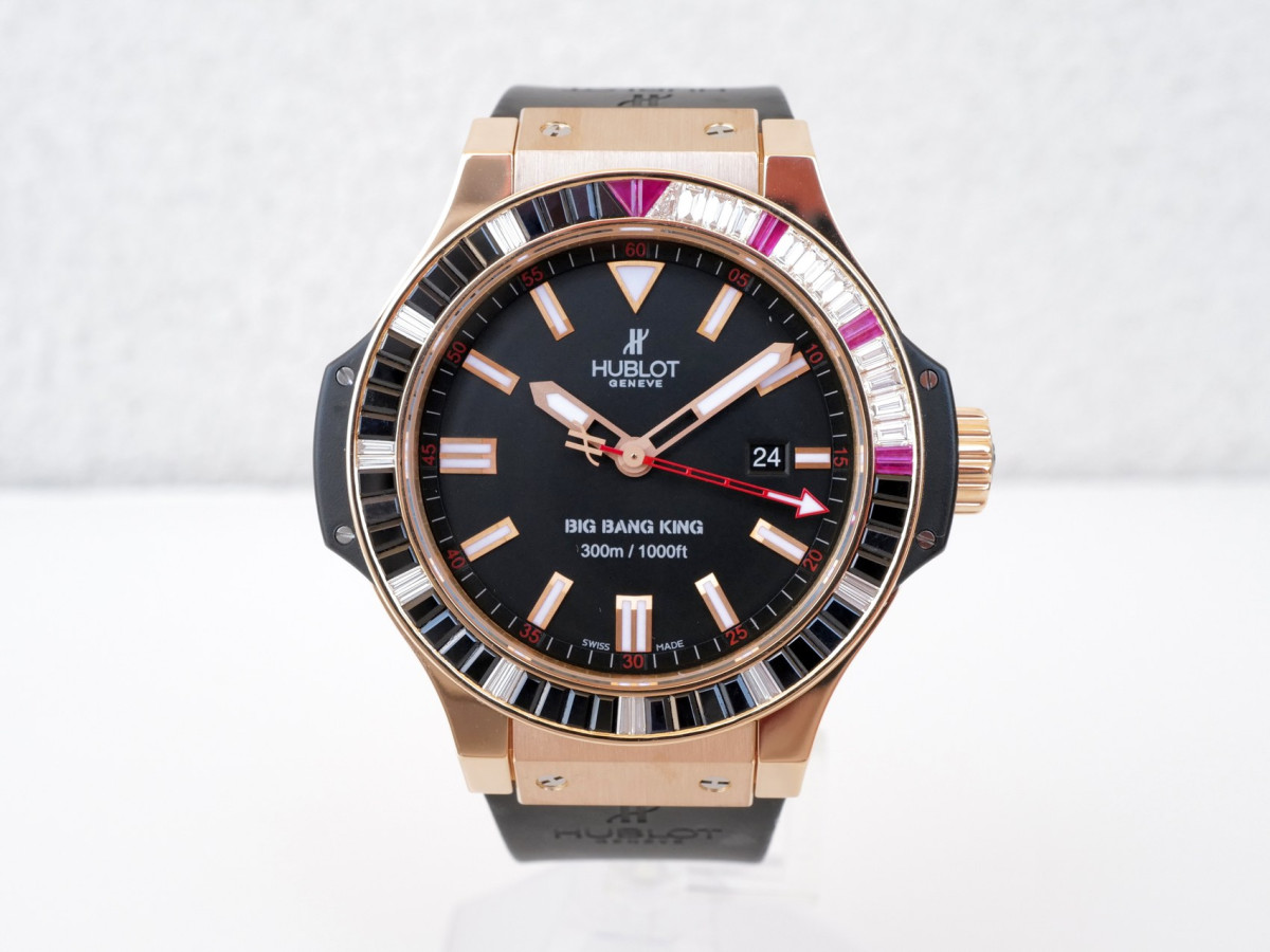 Швейцарские часы Hublot Big Bang King Haute Joaillerie Diamonds 18K Rose Gold 6ct Diamonds 48