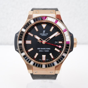 Швейцарские часы Hublot Big Bang King Haute Joaillerie Diamonds 18K Rose Gold 6ct Diamonds 48