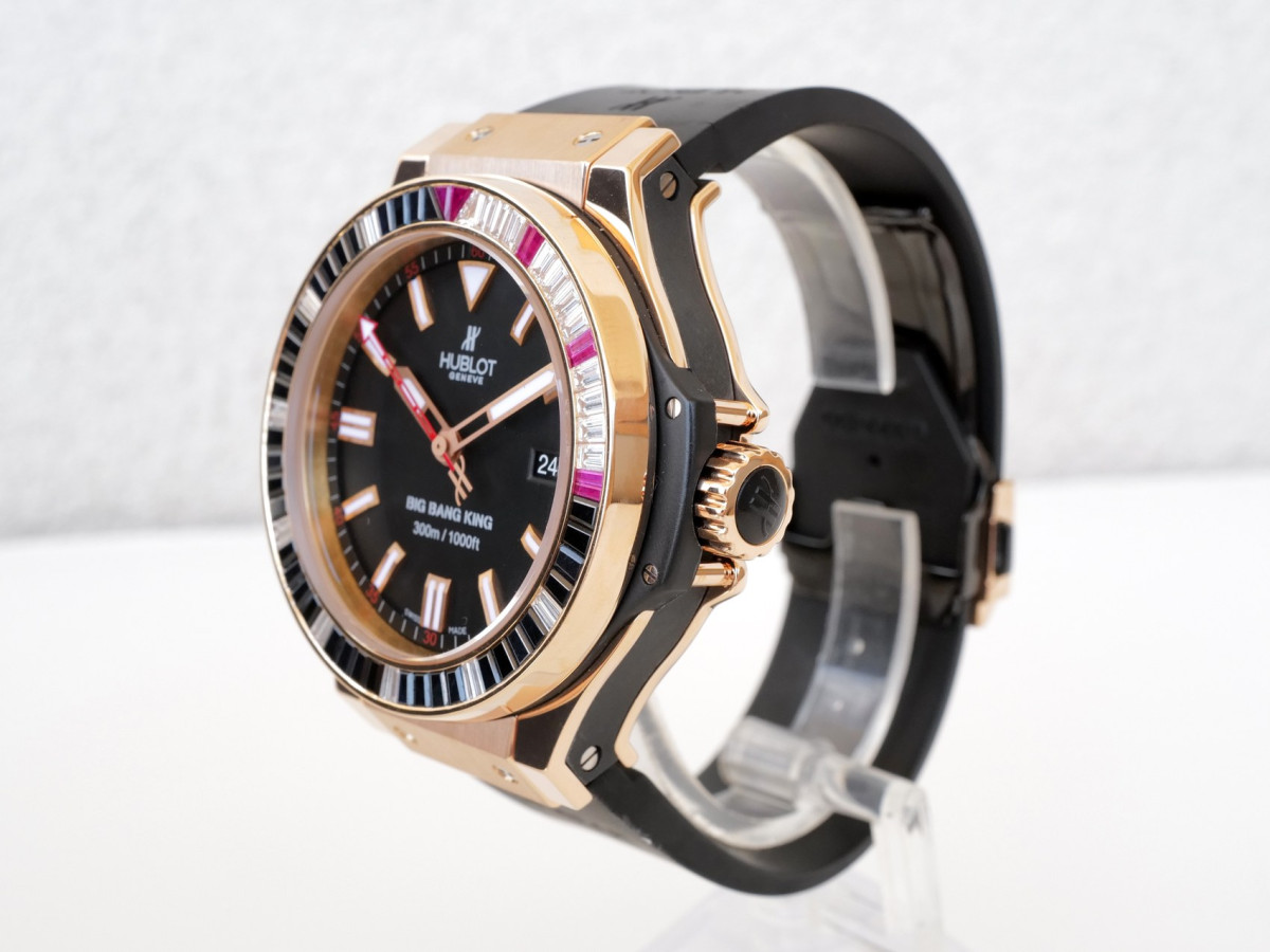 Швейцарские часы Hublot Big Bang King Haute Joaillerie Diamonds 18K Rose Gold 6ct Diamonds 48
