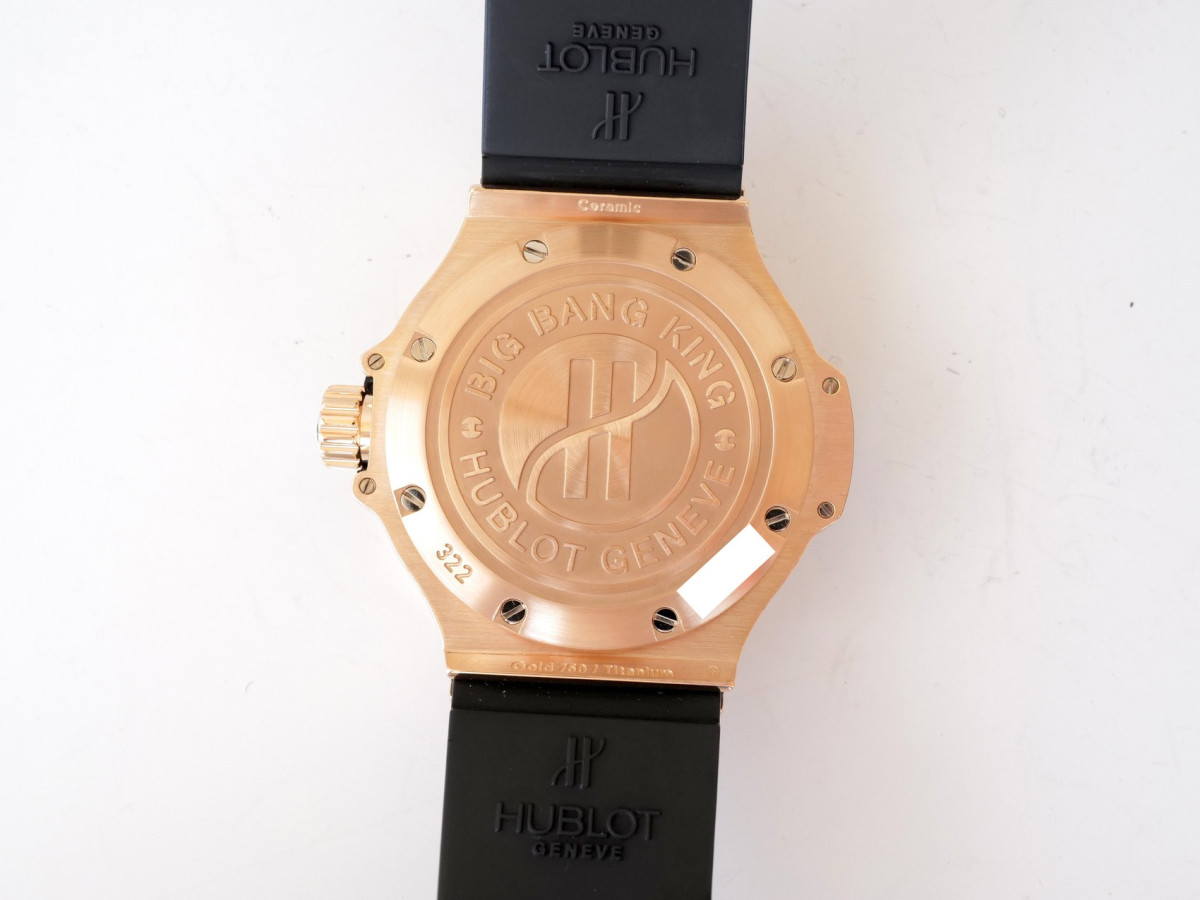 Швейцарские часы Hublot Big Bang King Haute Joaillerie Diamonds 18K Rose Gold 6ct Diamonds 48