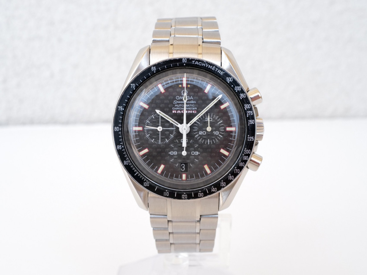 Swiss watch Omega Speedmaster Racing Chronograph Carbon Dial 42