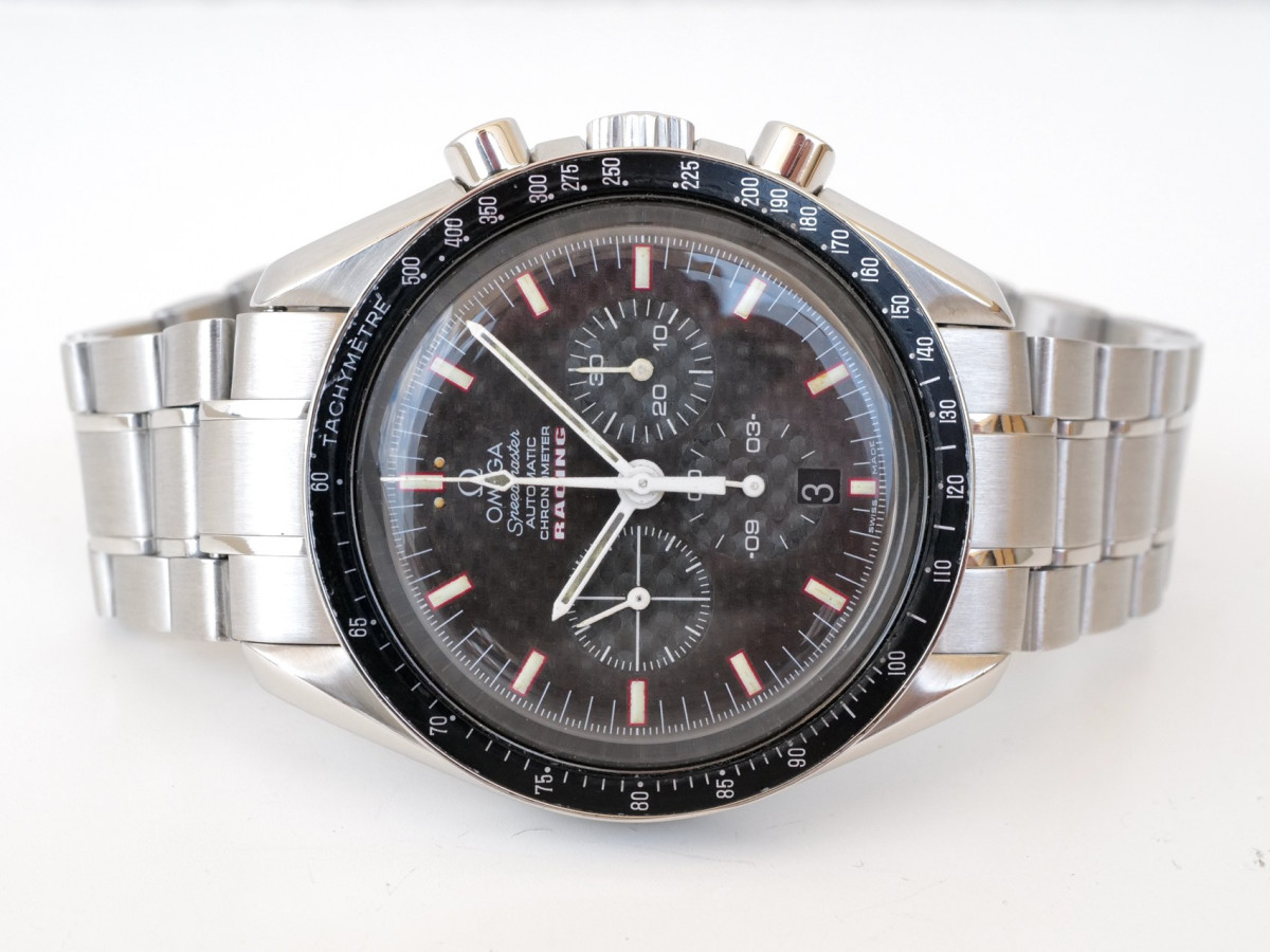Swiss watch Omega Speedmaster Racing Chronograph Carbon Dial 42
