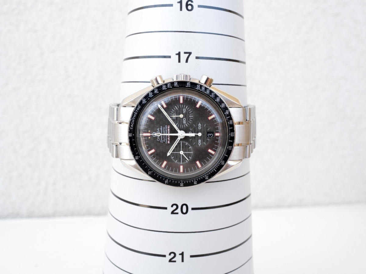 Swiss watch Omega Speedmaster Racing Chronograph Carbon Dial 42