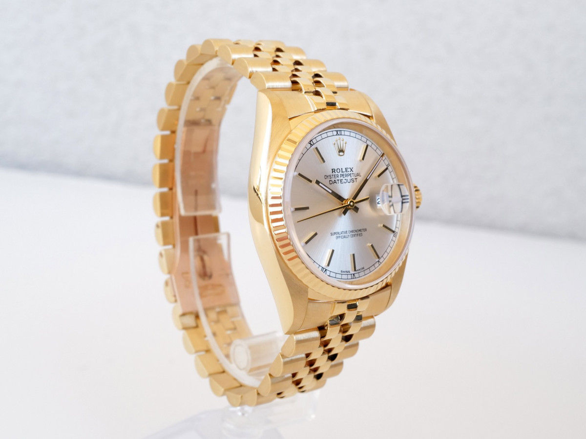 Швейцарський годинник Rolex Datejust 36 Jubilee 18K Yellow Gold Silver Dial